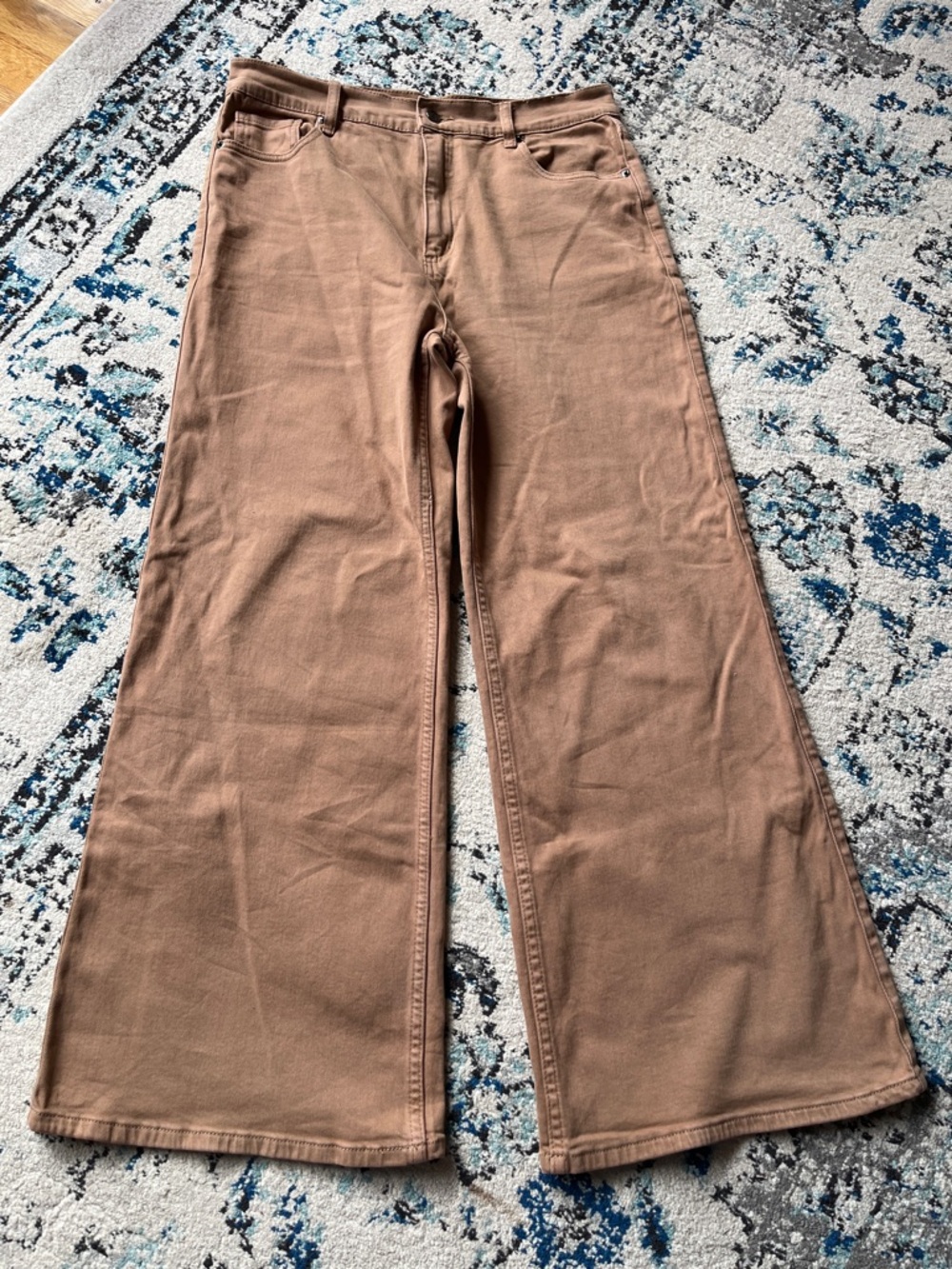 Wide Leg Women's Pants in Brown - Picture 6 of 6